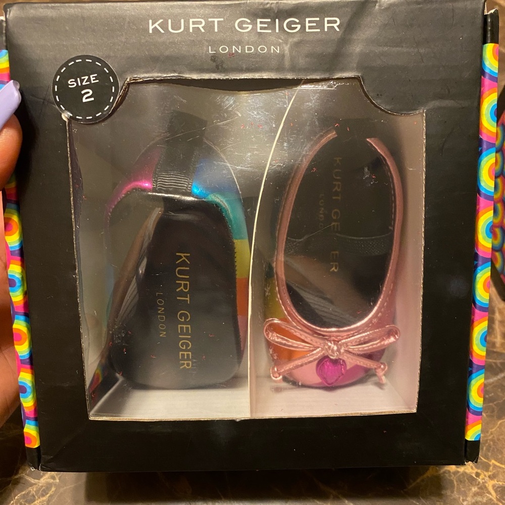 Kurt Geiger London Baby Shoe Set - Black and Pink